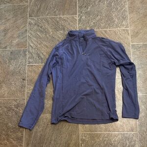 Women's Blue Quarter-Zip Sweater